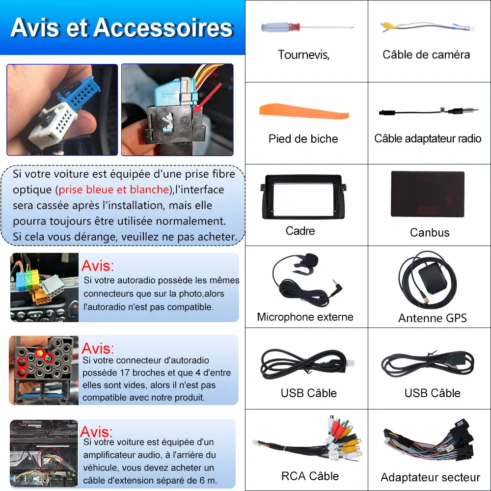 AWESAFE Autoradio pour BMW E46 Système Android 12 Écran Tactile HD 9" Carplay et Android Auto Navigation GPS RDS Bluetooth WiFi Commande au Volant 2 Go + 32 Go – Image 6