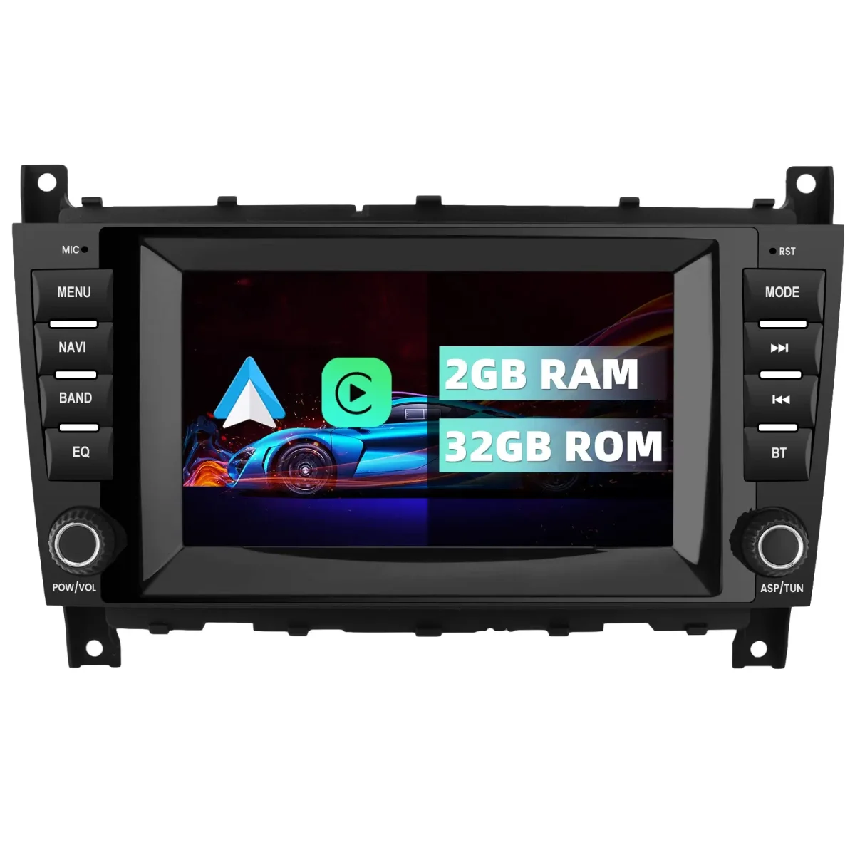 AWESAFE Autoradio pour Mercedes Classe C W203 (2004-2007), CLC W203 (2008-2010) & CLK W209 (2005-2011) - 8" 2+32GB Android 13 avec Bluetooth, sans fil Android Auto & CarPlay – Image 2