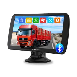AWESAFE GPS Navigatore Satellitare 9 Pollici 2025 per Camion Auto Autobus Taxi Avvisi Vocali Traffico Limite Velocità Aggiornamento Mappe Gratuito a Vita