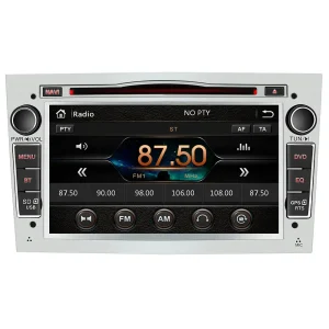 AWESAFE 2-DIN Autoradio mit Navi für Opel, 7 Zoll Touchscreen Radio unterstützt Lenkrad Bedienung USB SD RDS Bluetooth - Silber