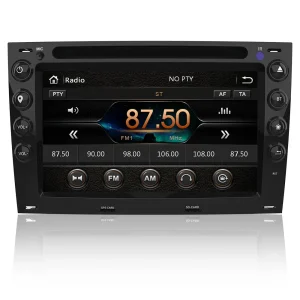 AWESAFE 2 DIN Radio Coche 7 Pulgadas con Pantalla Táctil para Renault Megane 2003-2009, Autoradio con Bluetooth/GPS/FM/RDS/CD DVD/USB/SD, Apoyo Mandos Volante, Mirrorlink y Aparcacimiento