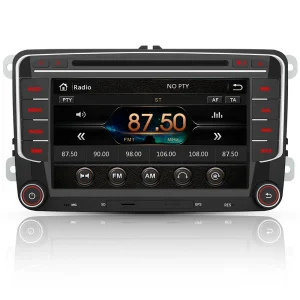 AWESAFE Autoradio für VW Golf 5 Golf 6 Skoda Seat, 2 DIN Autoradio mit Navi Bluetooth CD-Laufwerk 7 Zoll Bildschirm