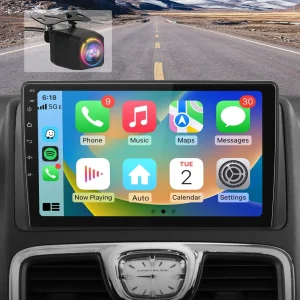 AWESAFE Car Radio Stereo 4GB+64GB Android 13 for Dodge Grand Caravan 2008-2020 Chrysler Town & Country 2011-2016 with CarPlay Android Auto