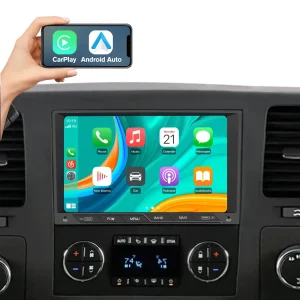 AWESAFE Car Radio Stereo 8 inch Touch Screen with Type interface for Chevy Silverado GMC Sierra Yukon Buick Android 13 with Wireless CarPlay & Android Auto