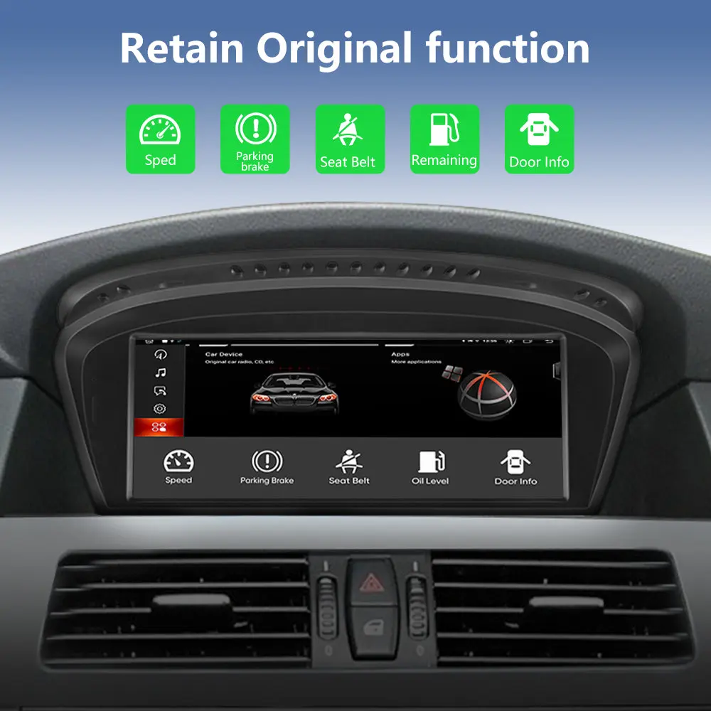 AWESAFE Car Radio Stereo Android 13 for BMW 3 5 Series E60 E90 E93 8.8inch Screen 2009-2012 CIC System – Image 6