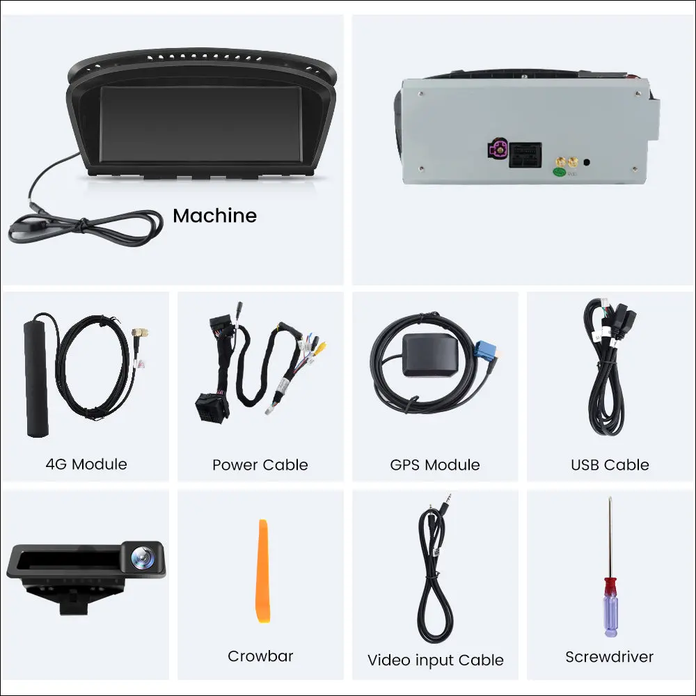 AWESAFE Car Radio Stereo Android 13 for BMW 3 5 Series E60 E90 E93 8.8inch Screen 2009-2012 CIC System – Image 8