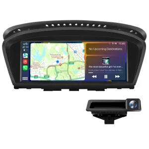 AWESAFE Car Radio Stereo Android for BMW 3 5 Series E60 E90 E93 8.8inch Screen Upgrade with Carplay Andriod Auto 2004-2008 CCC System with Backup Camera