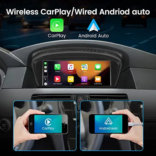 AWESAFE Car Radio Stereo Android for BMW 3 5 Series E60 E90 E93 8.8inch Screen Upgrade with Carplay Andriod Auto 2009-2012 CIC System – Image 4