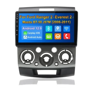 AWESAFE Car Radio Stereo for Ford Ranger 2006-2011 Built in Carplay & Android Auto with Bluetooth GPS FM SWC
