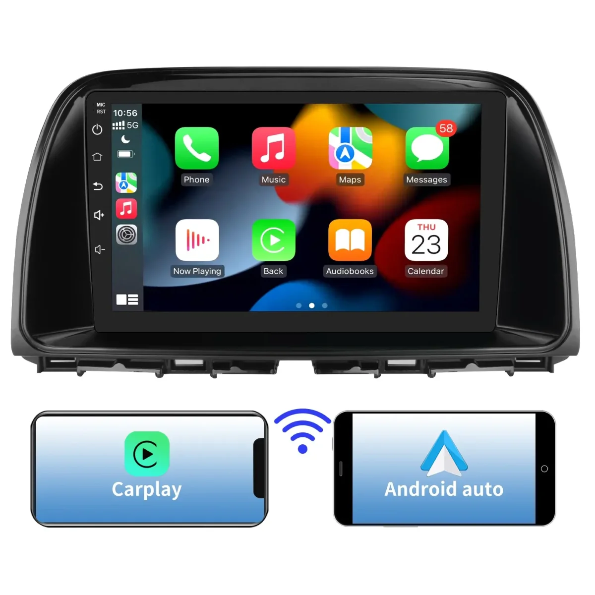 AWESAFE Android 13 Car Radio Stereo for Mazda CX5 2013 2014 2015 2016 with Bluetooth GPS CarPlay Andriod Auto