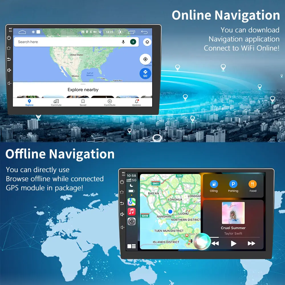 AWESAFE Android 13 Car Radio Stereo for Mazda CX5 2013 2014 2015 2016 with Bluetooth GPS CarPlay Andriod Auto – Image 5