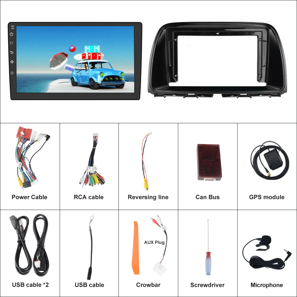 AWESAFE Android 13 Car Radio Stereo for Mazda CX5 2013 2014 2015 2016 with Bluetooth GPS CarPlay Andriod Auto – Image 8