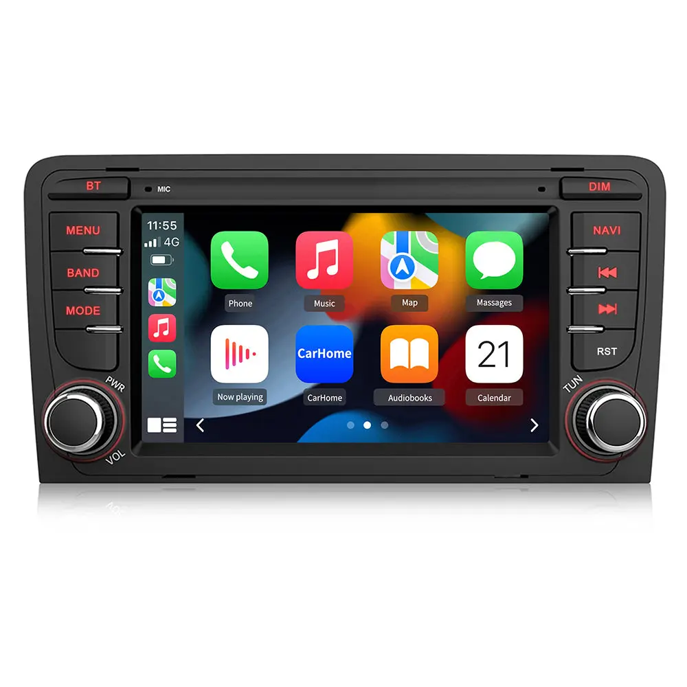 AWESAFE Autoradio für Audi A3 8P S3 RS3 2003-2012, Android 13 System, 7 Zoll Touchscreen, 2G+32G, Unterstützt Navigation Carplay Android Auto Bluetooth WiFi