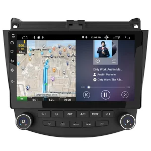 AWESAFE Car Radio for Honda Accord 2003-2007 with Split IPS Touchscreen/Steering Wheel Control/Wireless Carplay&Android Auto