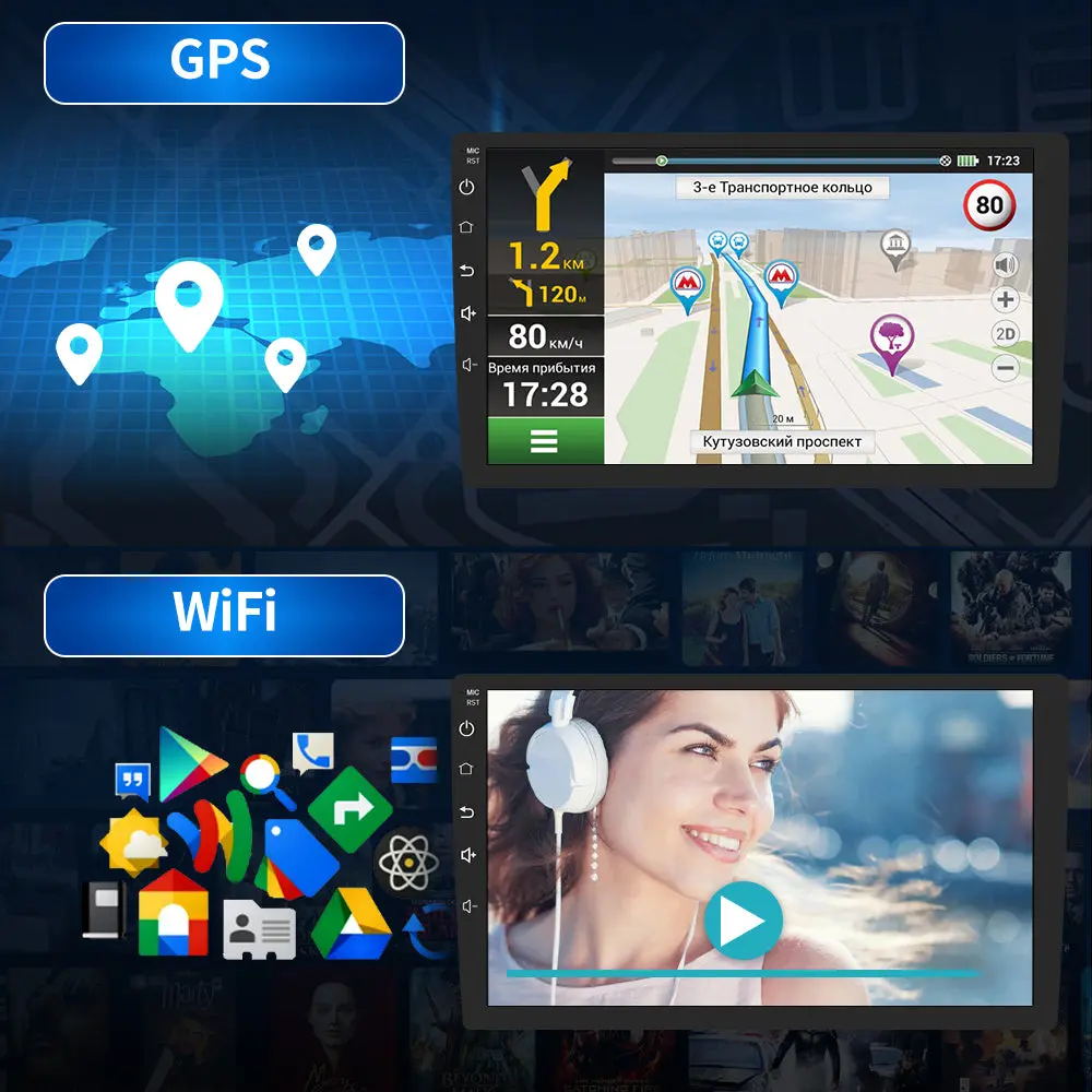 AWESAFE Car Radio for Porsche Cayenne 2002 2003 2004 2005 2006 2007 2008 2009 2010 with Wireless Apple CarPlay & Android Auto,Bluetooth,DSP,WIFI â Image 5