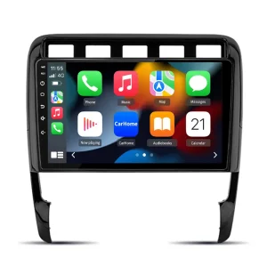 AWESAFE Car Radio for Porsche Cayenne 2002 2003 2004 2005 2006 2007 2008 2009 2010 with Wireless Apple CarPlay & Android Auto,Bluetooth,DSP,WIFI