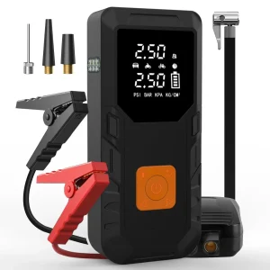 AWESAFE Compresseur à Air Portatif,Gonfleur Pneus Voiture sans Fil avec LED et Port C USB 150 PSI, Batterie Rechargeable, Inflation Rapide, Compresseur, Arrêt Automatique, pour Voiture, Vélos et Motos