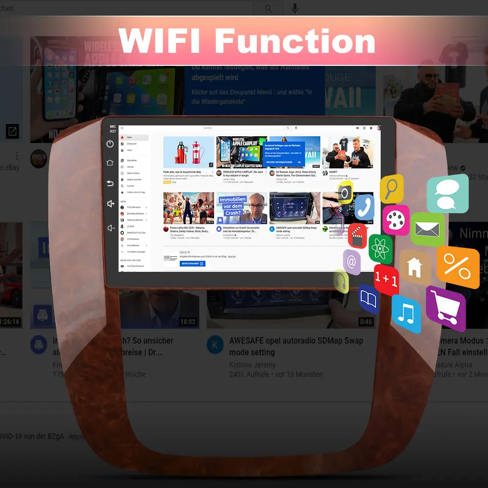 AWESAFE For GMG Yukon / Chevrolet Tahoe/Suburban (2007-2013) Car Radio,Support Wireless Carplay & Android Auto,Mirror Link,with 4GRAM+64GROM,Bluetooth,GPS,FM,RDS – Image 5