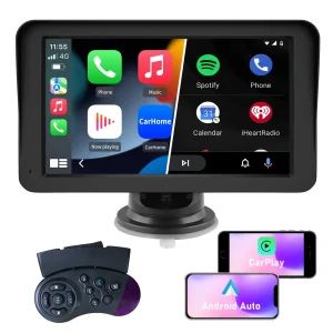 AWESAFE Navigationsgeräte für Auto mit CarPlay und Android Auto, Mirrorlink, Bluetooth, Navi für LKW PKW KFZ, 7 Zoll Touchscreen GPS Navigation