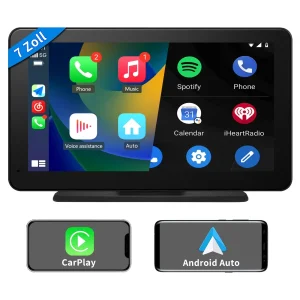 AWESAFE Navigationsgeräte mit CarPlay und Android Auto, Bluetooth, Mirrorlink, 7 Zoll Touchscreen, GPS Navigation für Auto LKW PKW KFZ