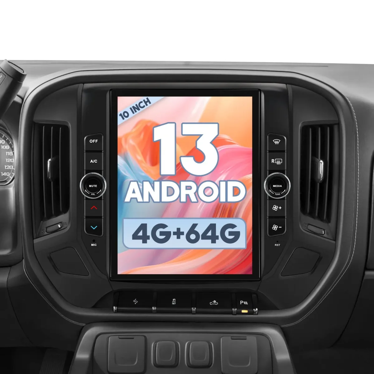 AWESAFE Qualcomm 8-Core 4GB RAM + 64GB ROMCar Radio Stereo for Chevy Silverado GMC Sierra 2014 2015 2016 2017 2018,12.1 inch Touch Screen with CarPlay & Android Auto