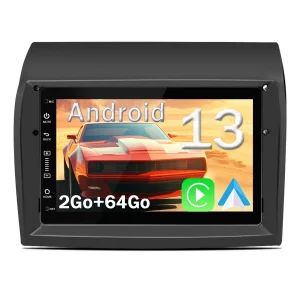 AWESAFE Radio Android Pour Fiat Ducato2009-2015 Construit en Carplay intégré/Android Auto SWC GPS Bluetooth WiFi RDS FM Radio