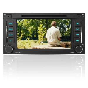 AWESAFE Radio Coche 7 Pulgadas con Pantalla Táctil 2 DIN para Volkswagen, Autoradio para VW Touareg 2004-2011 Transporter T5 Multivan 2004-2009, Ademite GPS/USB/SD/CD DVD/Bluetooth/Mandos del Volante