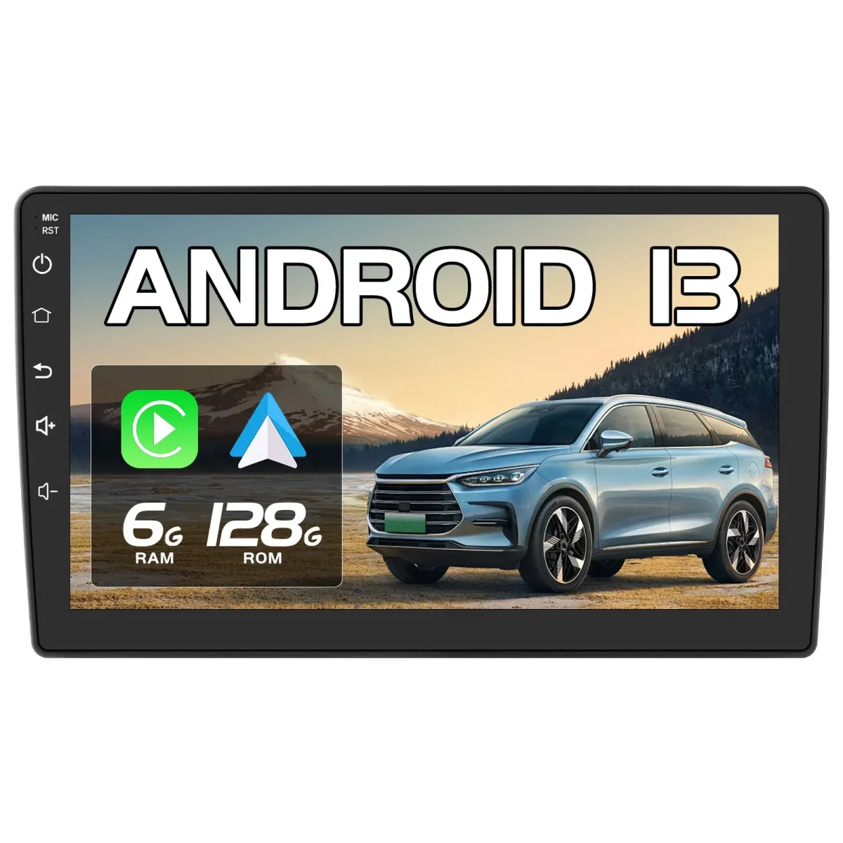 AWESAFE Radio de Coche Android 13 de 9 pulgadas 6G+128G para Peugeot 407 2004-2008 con Bluetooth, GPS, FM, CarPlay inalámbrico y Android Auto – Image 2