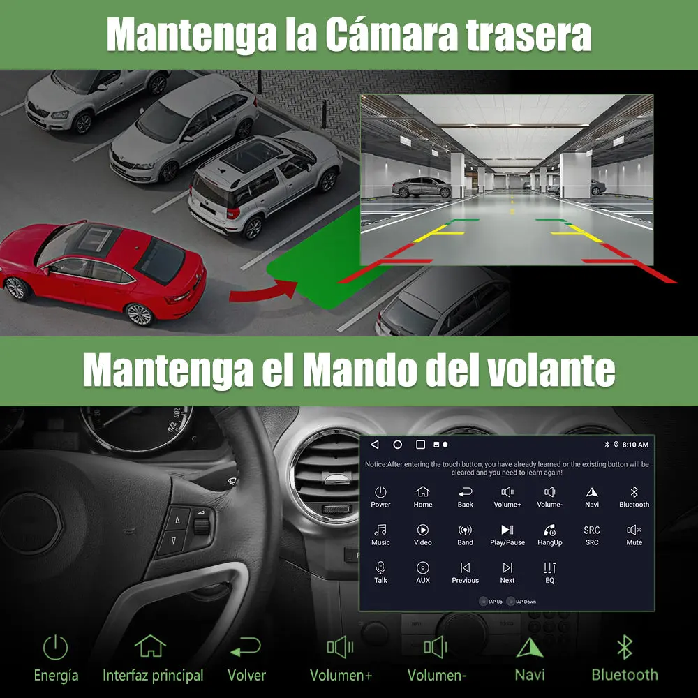 AWESAFE Radio de Coche Android 13 de 9 pulgadas 6G+128G para Peugeot 407 2004-2008 con Bluetooth, GPS, FM, CarPlay inalámbrico y Android Auto – Image 8
