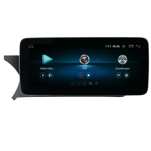 AWESAFE Snapdragon 665 Radio de Coche 10.25 Pulgadas 8 Núcleos 4GB+64GB con Bluetooth/DSP/GPS, CarPlay y Android Auto - Mercedes Clase C W204 2011-2014 (NTG4.5) Conserva Sistema Original