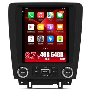 AWESAFE 4GB RAM+64G ROM New Upgrade Car Radio for Ford Mustang 2010-2014,9.7 inch Touchscreen Android 13 Stereo Navigation Replacement, 8core CPU,Carplay and Android Auto,Keep SWC, Black