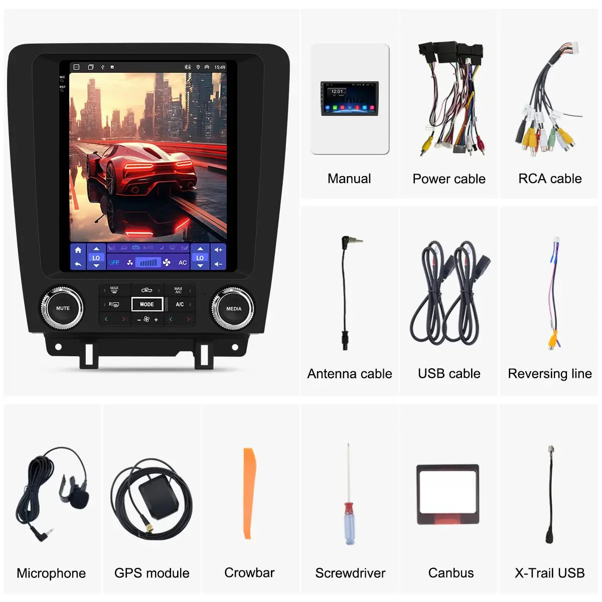 AWESAFE 4GB RAM+64G ROM New Upgrade Car Radio for Ford Mustang 2010-2014,9.7 inch Touchscreen Android 13 Stereo Navigation Replacement, 8core CPU,Carplay and Android Auto,Keep SWC, Black – Image 7