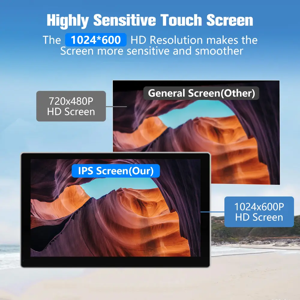 AWESAFE 9 Inch Wireless Carplay Android Auto Screen Car Stereo Radio, Portable Car Radio Receiver Compatible with Bluetooth Online GPS Navigation Voice Control – Image 7