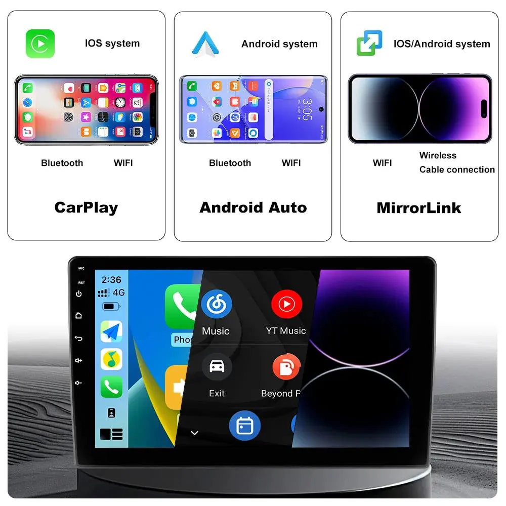 AWESAFE (2G+64G) Car Stereo 10.1 Inch Android 13 for Chevrolet Tahoe 2015-2019 | Wireless&Wired CarPlay & Android Auto, WiFi, GPS, Dual Bluetooth – Image 3