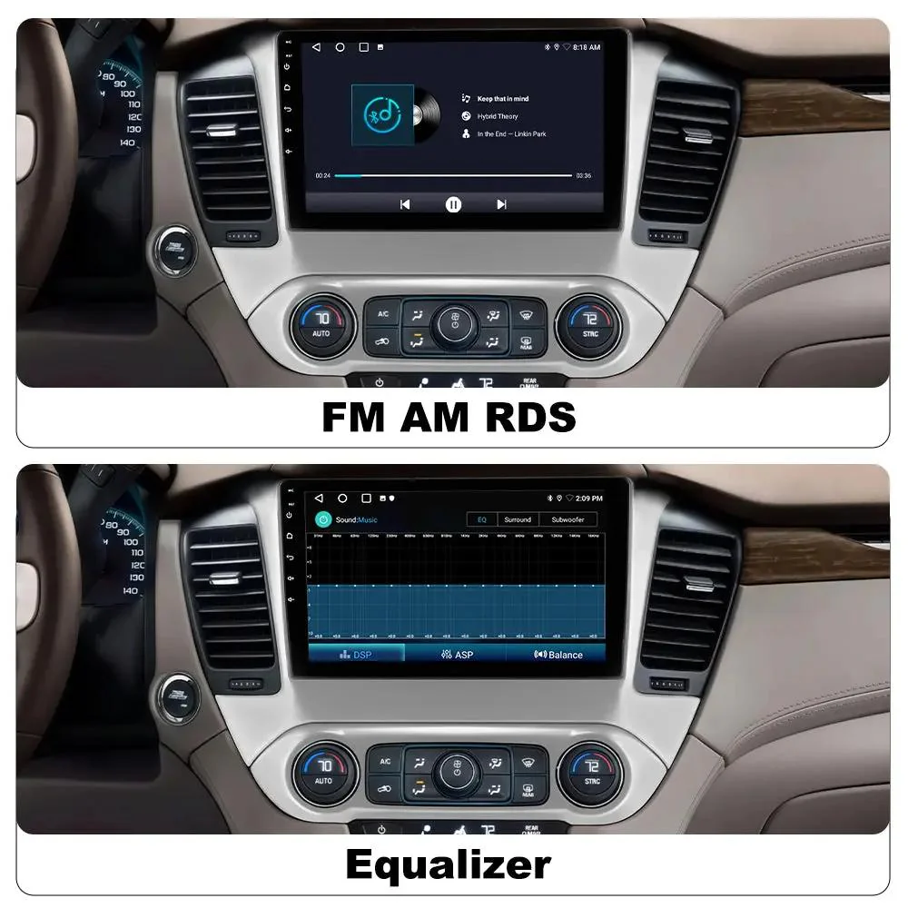 AWESAFE (2G+64G) Car Stereo 10.1 Inch Android 13 for Chevrolet Tahoe 2015-2019 | Wireless&Wired CarPlay & Android Auto, WiFi, GPS, Dual Bluetooth – Image 5