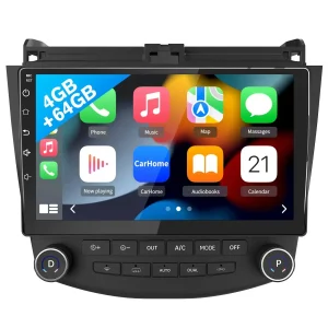 AWESAFE Andriod 13 Car Radio Stereo for Honda Accord 2003-2007 Built in Wireless Carplay Android Auto 4GB+64GB GPS Navigation & WiFi