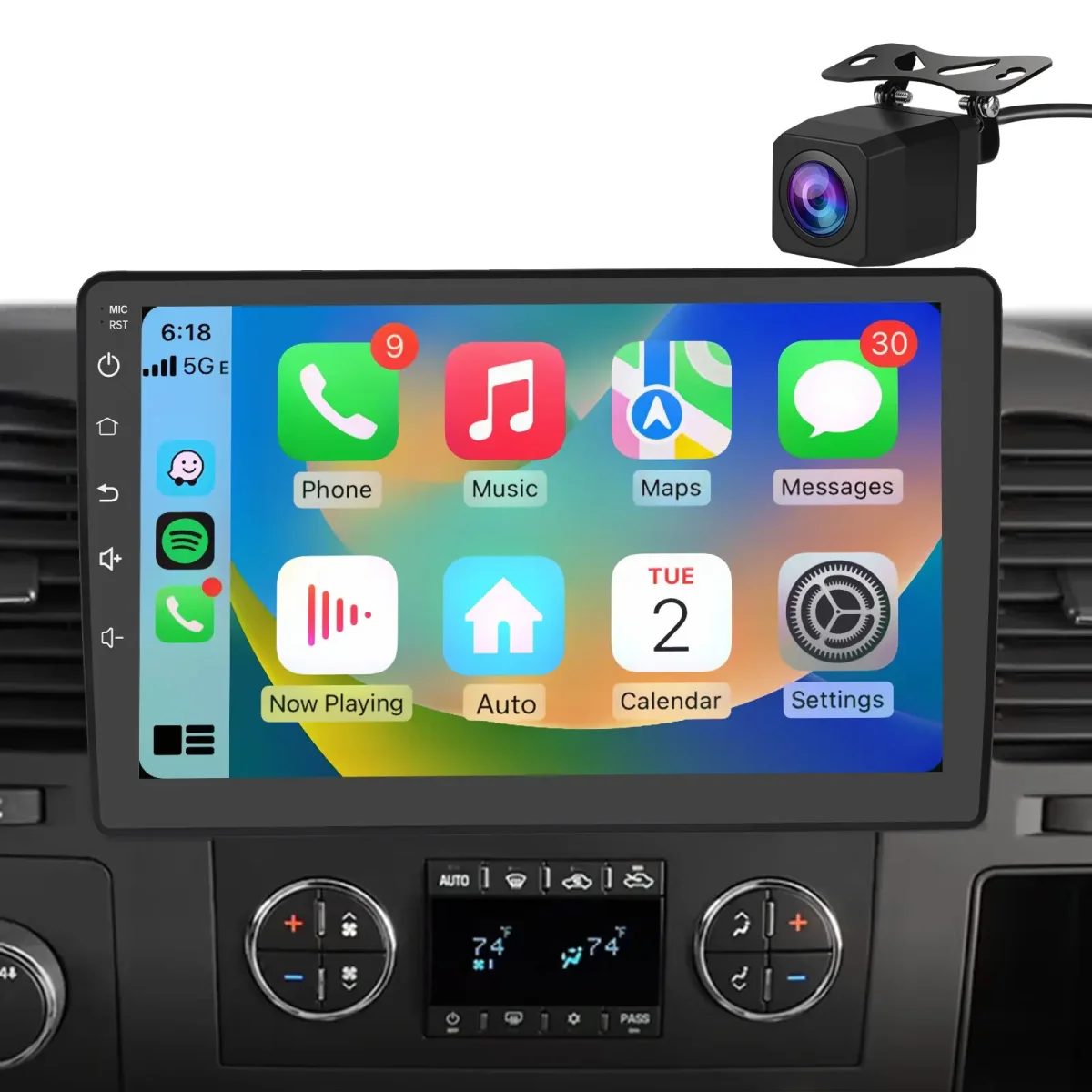 Android 13 10.1 inch Car Radio for Chevy/Chevrolet/GMC 2007-2014,4+64GB,with Bluetooth, DSP, GPS,Wireless CarPlay & Android Auto – Image 2