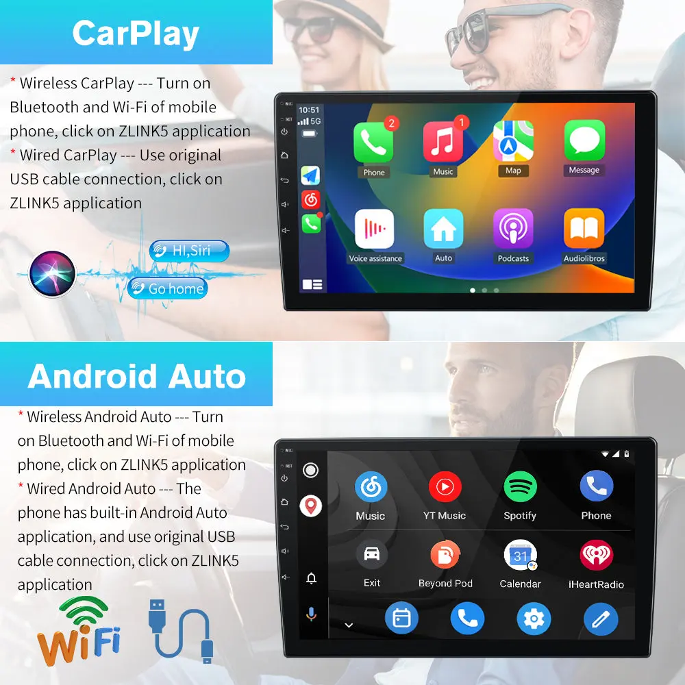 Android 13 10.1 inch Car Radio for Chevy/Chevrolet/GMC 2007-2014,4+64GB,with Bluetooth, DSP, GPS,Wireless CarPlay & Android Auto – Image 5