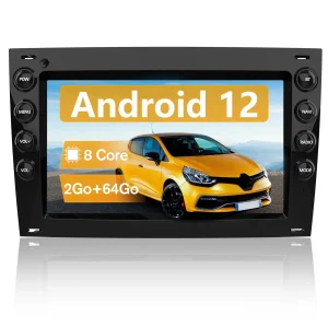 AWESAFE Radio Android Pour Fiat Ducato 2009-2015 Construit en Carplay intégré/Android Auto SWC GPS Bluetooth WiFi RDS FM Radio