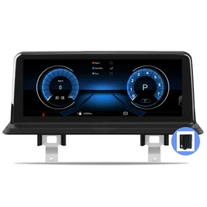 AWESAFE Radio Android pour BMW Série 1 E81 E82 E87 E88 2005-2012 Construit en Carplay intégré/Android Auto SWC GPS Bluetooth WiFi RDS FM Radio