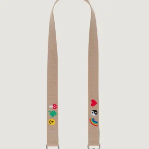 Anse De Sac Brodée Emojis Beige