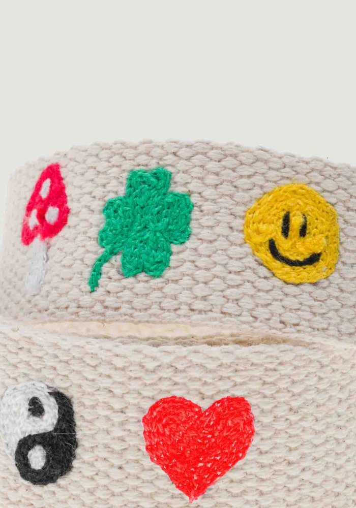 Anse De Sac Brodée Emojis Écru – Image 3