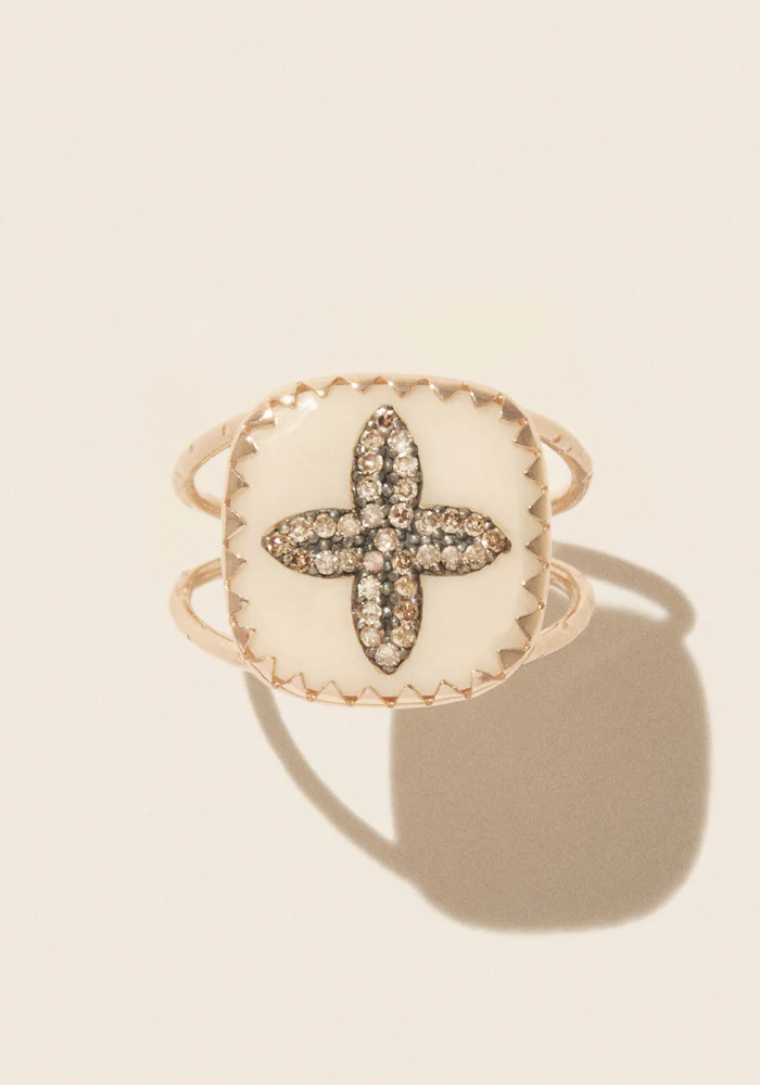 Bague Bowie N°2 Blanc Diamant