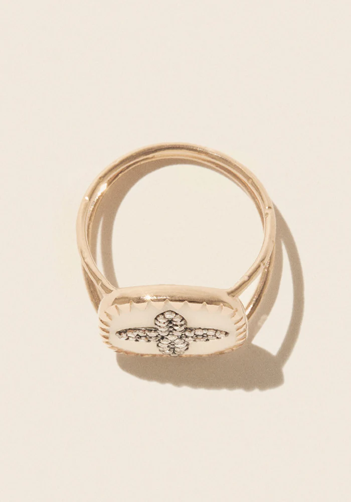 Bague Bowie N°2 Blanc Diamant – Image 5