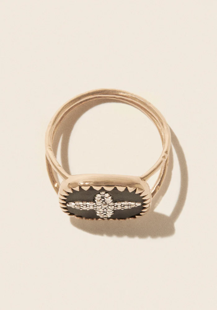 Bague Bowie N°2 Noir Diamant – Image 7