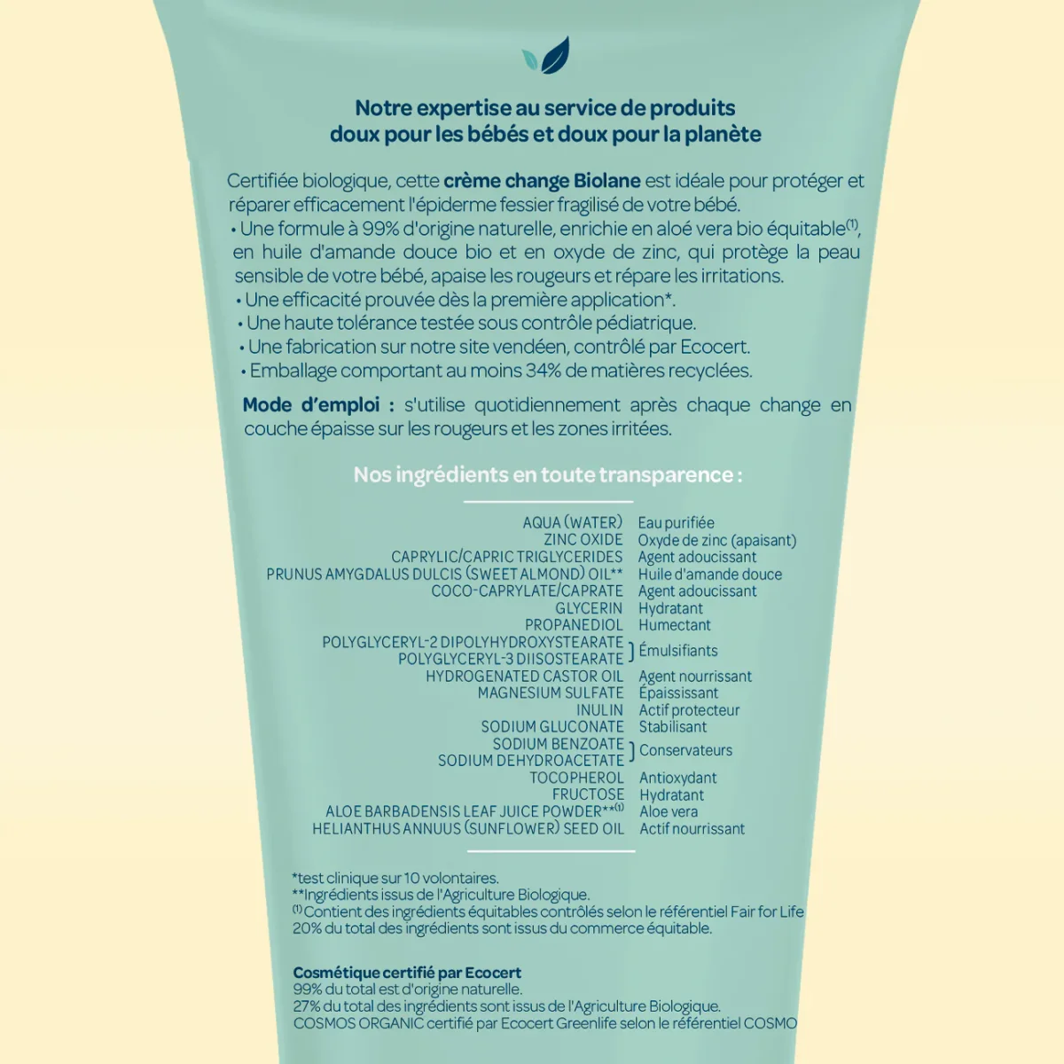 Crème Change certifiée biologique – Image 5