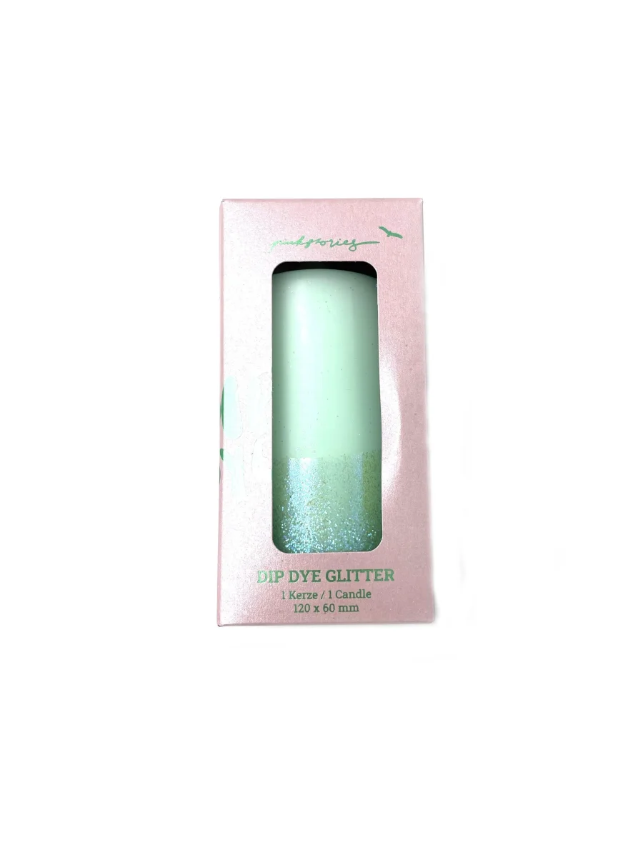 Bougie Dip Dye Glitter Mint – Image 3