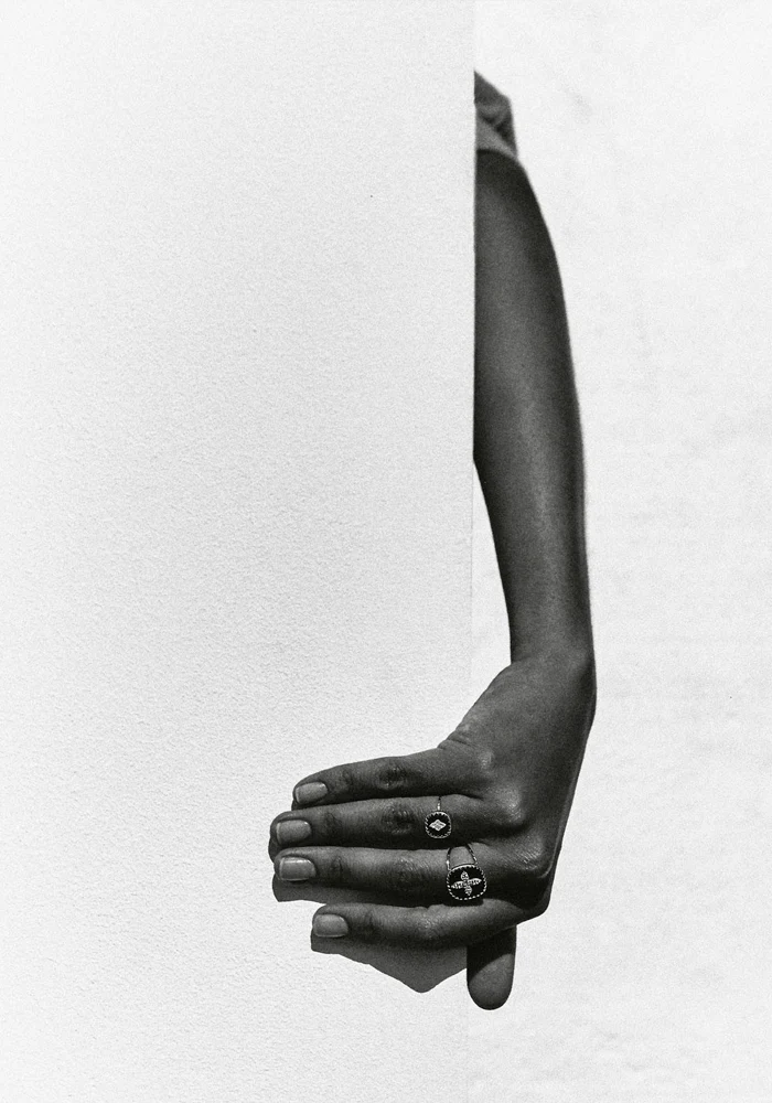 Bague Bowie N°2 Noir Diamant – Image 4