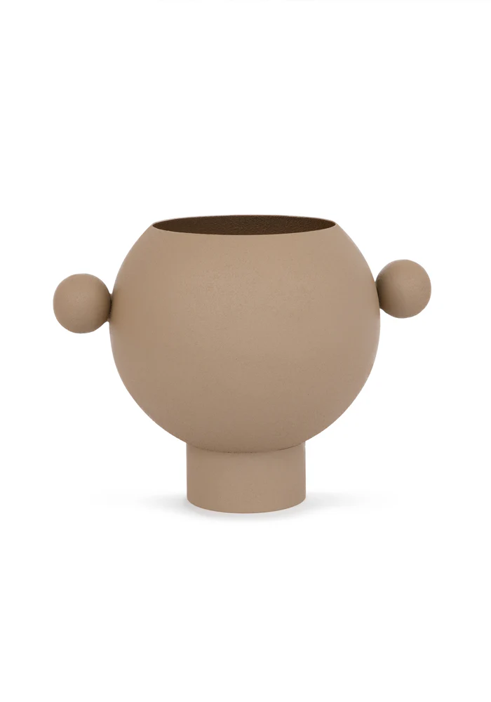 Vase Rond Marron