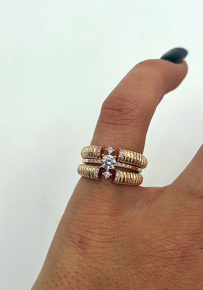 Bague Dina Plaqué Or – Image 4